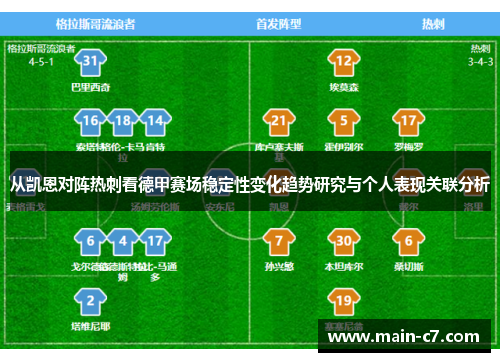 从凯恩对阵热刺看德甲赛场稳定性变化趋势研究与个人表现关联分析